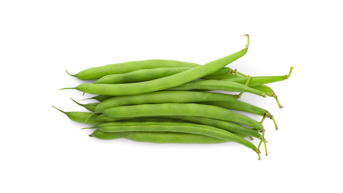 A bunch of fresh green beans